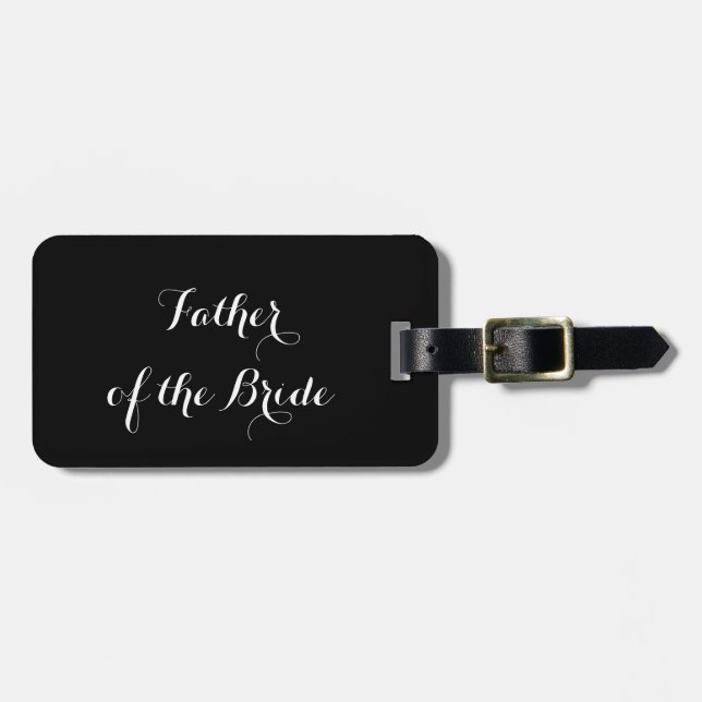 Maletas Etiqueta de equipaje para el padre de la novia (Frente Horizontal)
