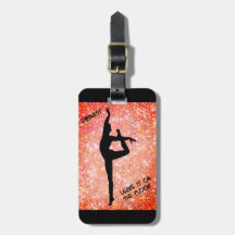 Etiqueta de equipaje personalizada para gimnasta D