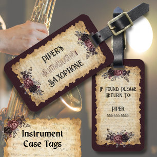 Maletas Etiqueta de funda de instrumento de saxofón para m