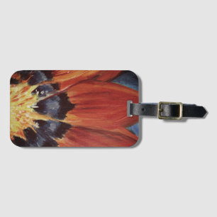 Maletas Etiqueta de luggae para el arte de la hoja floral