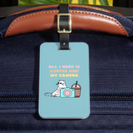 Maletas Etiqueta de portaequipajes para gatos y cámaras az