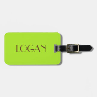 Maletas Etiqueta del equipaje de Logan para el viaje