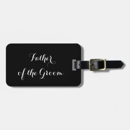 Maletas Etiqueta del equipaje para el padre del novio