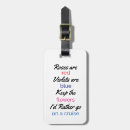 Maletas Etiqueta divertida para el equipaje de crucero fem