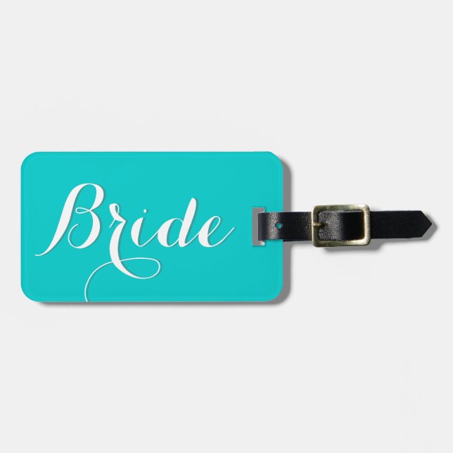 Maletas Etiqueta personalizada de equipaje de boda para no (Frente Horizontal)
