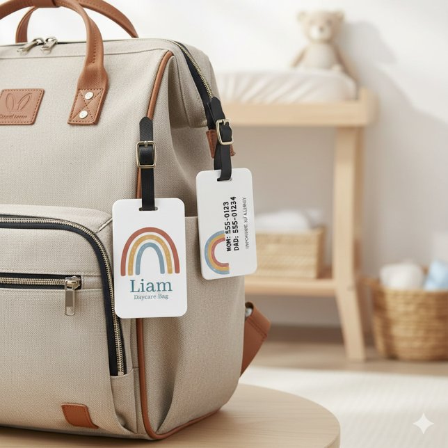 Maletas Etiqueta Personalizada para Bolso de Pañales Boho  (Subido por el creador)