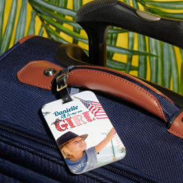 Maletas Etiqueta Personalizada para Equipaje de Chica Amer