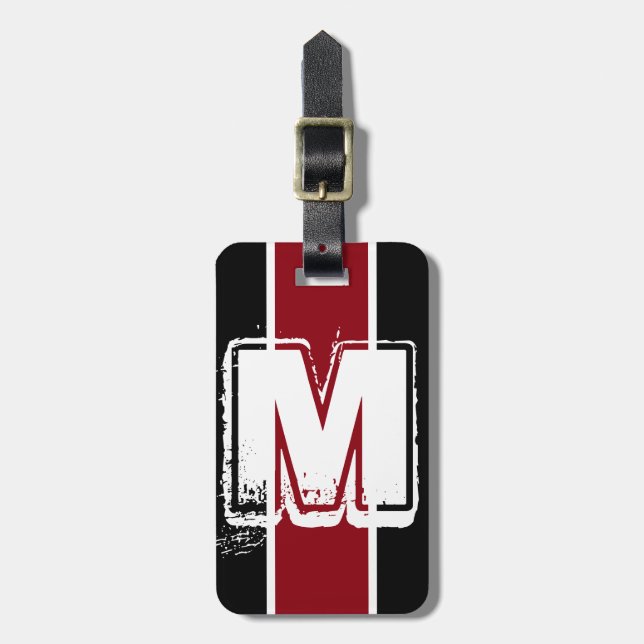 Maletas Etiqueta roja dura para bolsas (Frente Vertical)