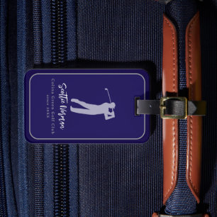 Maletas Etiqueta Simple y Elegante para Golfista con Nombr