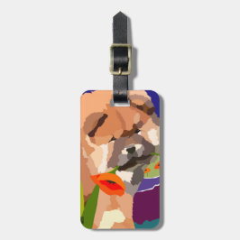 Maletas HORA PARA LA ETIQUETA del equipaje del perro chino