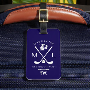 Maletas ID de personalizado Etiqueta azul Guay para golfis