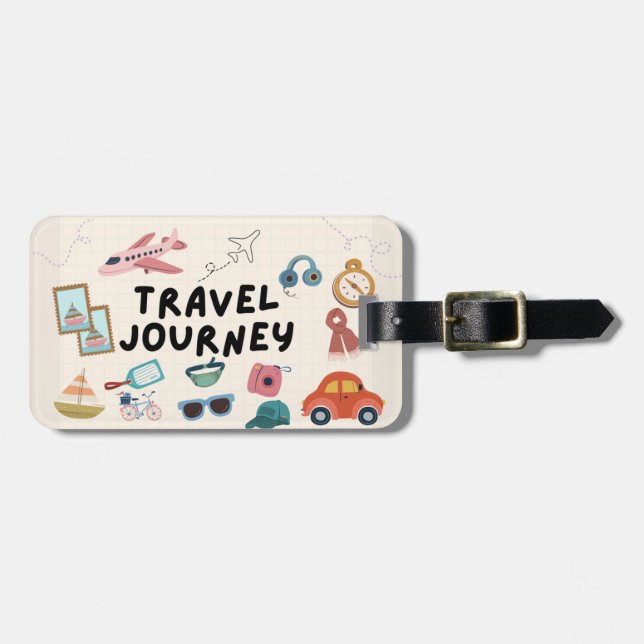 Maletas Impresionante etiqueta de equipaje para viajes de  (Frente Horizontal)