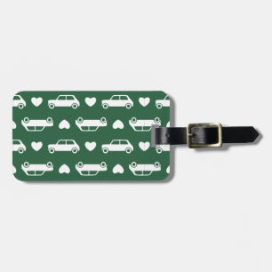 Maletas Mini Coche Corazones Etiqueta Verde para el equipa