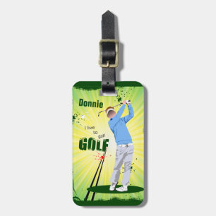 Maletas Personalizado vivo para golf la etiqueta del