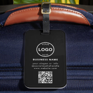 Maletas Qr Code Business Logo Etiqueta moderna para portae