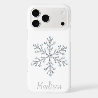 Maletín para iPhone monograma blanco espumoso