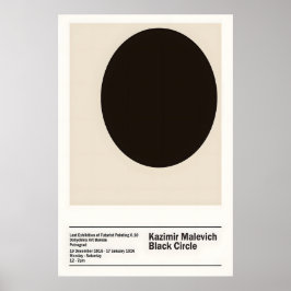 Malevich Círculo Negro Impresión de Arte Supremati
