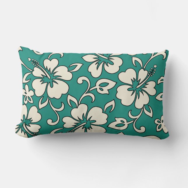 Malia Hibiscus Almohadas Lumbares Reversibles Hawa (Anverso)