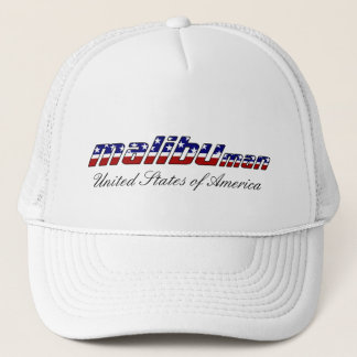 Malibu hombre gorra blanco de los E.E.U.U. del 4