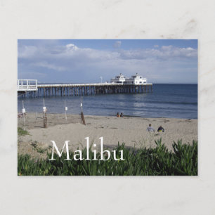 Malibu Pier, postal de California