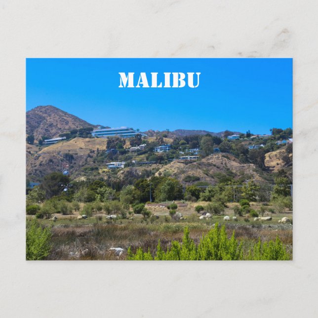 Malibu, postal de California (Anverso)
