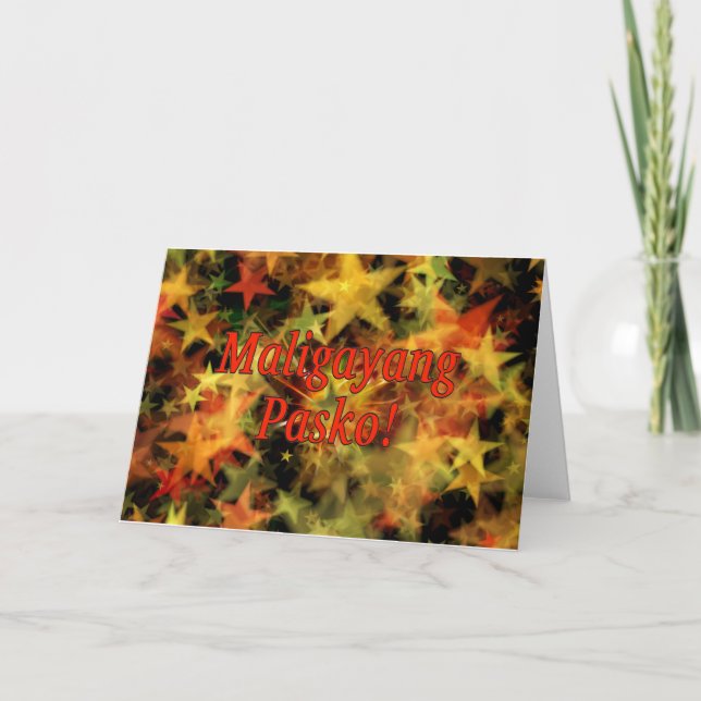 ¡Maligayang Pasko! Feliz Navidad en el rf tagalo (Anverso)