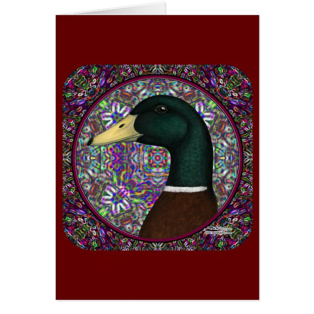 Mallard Drake Mosaic Circle (Frente)