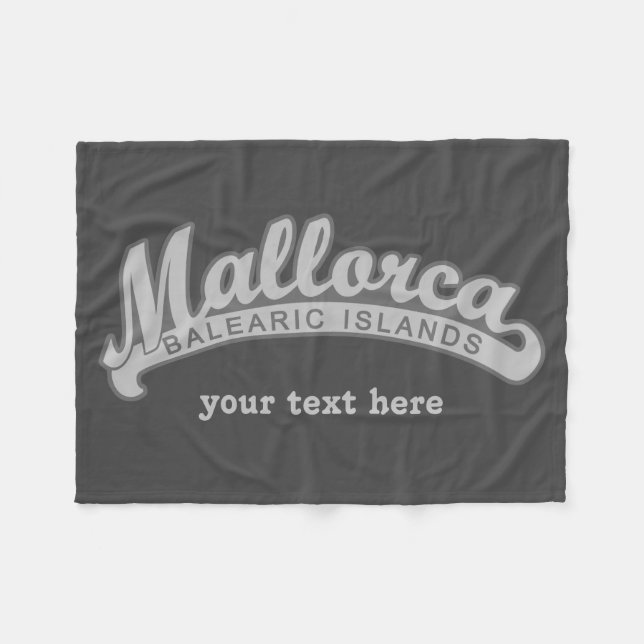 MALLORCA España personalizado de texto y mantas de (Frente (Horizontal))