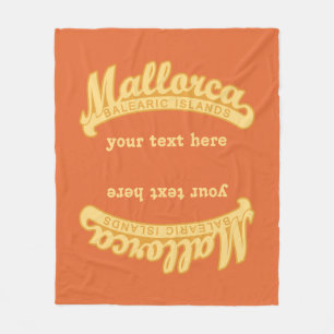 MALLORCA España personalizado de texto y mantas de