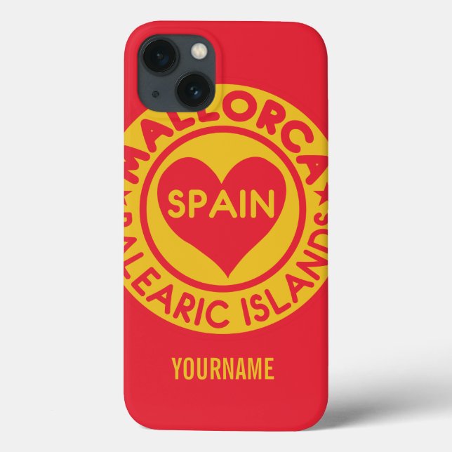 MALLORCA personalizado en monograma fundas (Reverso)