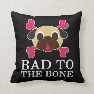 Malo a la almohada de la bandera pirata del barro