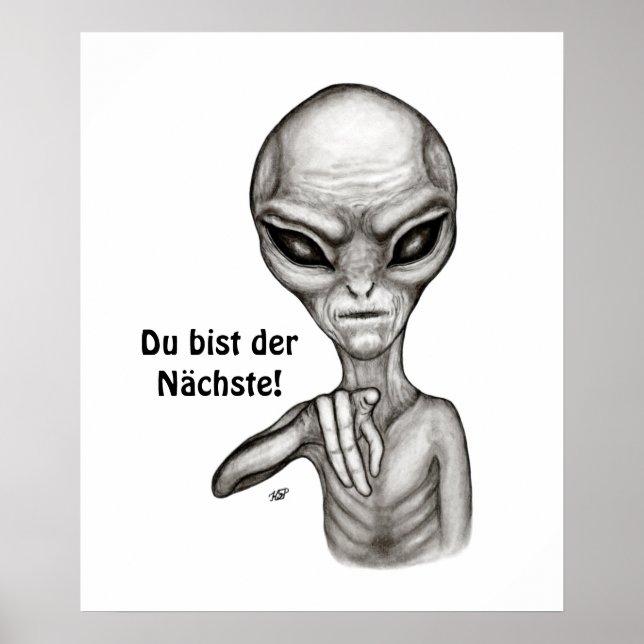 ¡Malo Alien, mejor de Du, Nächste! Póster (Frente)