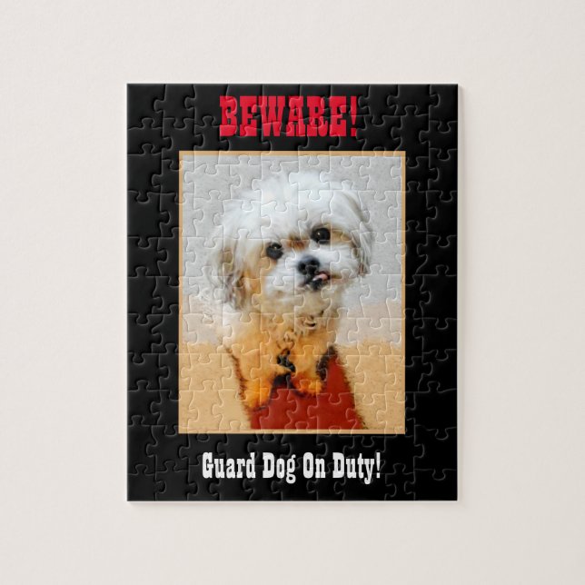 Malshi Funny Guard Dog Jigsaw Puzzle (Vertical)