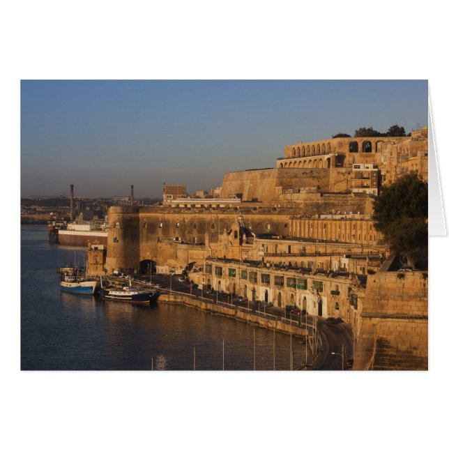 Malta, La Valeta, con vistas al puerto desde la Ba (Anverso (Horizontal))