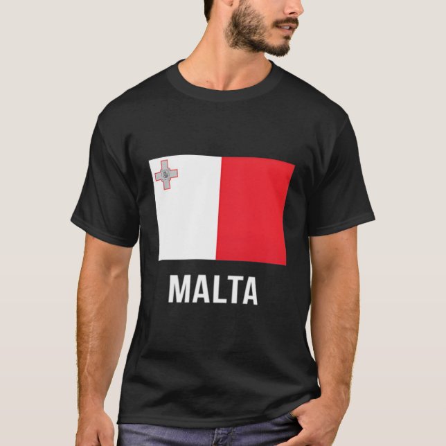 Maltés Camisa de bandera de Malta (Anverso)