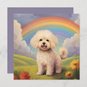 Maltipoo Personalizado del puente arcoiris Nombre