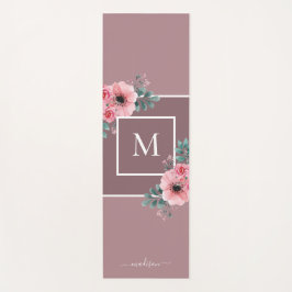 Malva | Flores acuáticas Monograma Yoga Mat