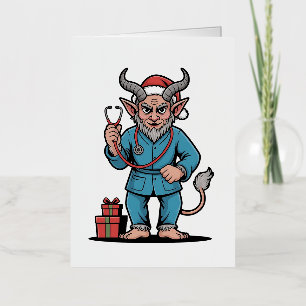 Malvado Krampus Enfermera Enfermería Navidades