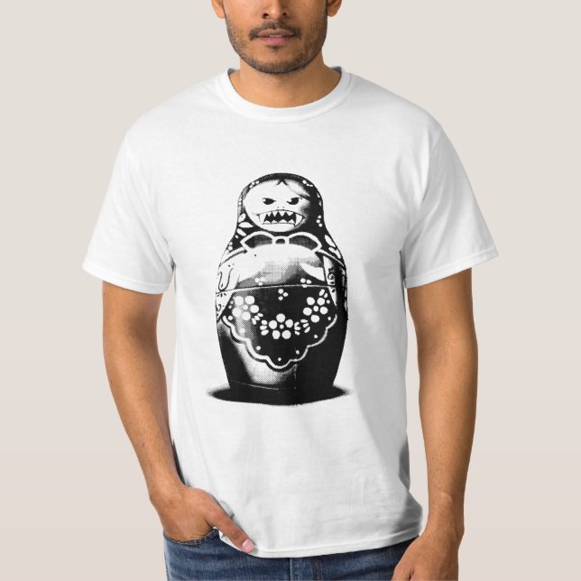 Malvado Matryoshka Muñeca Rusa - Camiseta de arte  (Anverso)