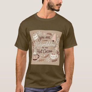 Malvavisco a mi camiseta de los hombres de cacao