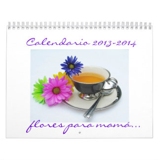 Mamá 2013-2014 de Calendario Flores para del