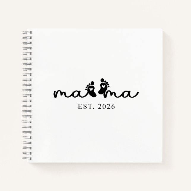 Mama 2026 | Diario de Revelación del Bebé  (Anverso)