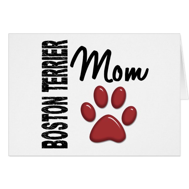 Mamá 2 de Boston Terrier (Anverso (Horizontal))