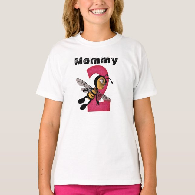 ^^Mamá 2BEE Camiseta de maternidad para mujeres (Anverso)
