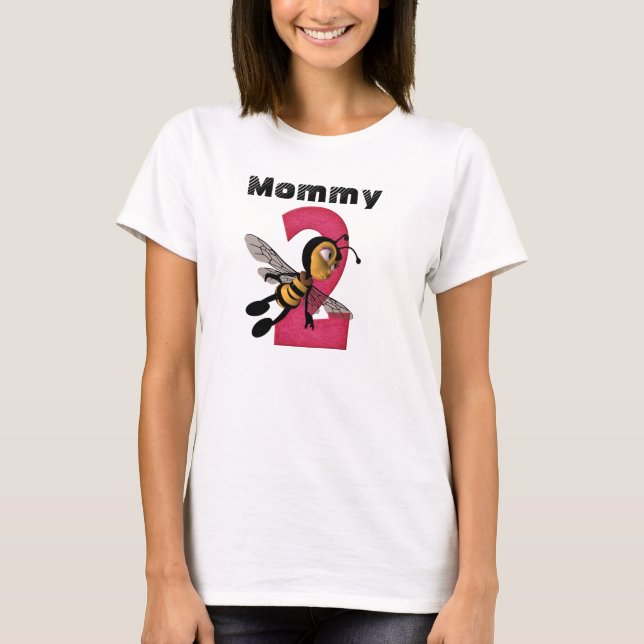 ^^Mamá 2BEE Camiseta de maternidad para mujeres (Anverso)