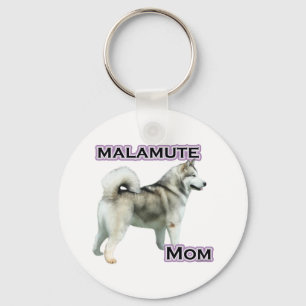 Mamá 4 del Malamute de Alaska - llavero