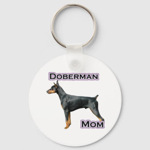 Mamá 4 del Pinscher del Doberman - llavero