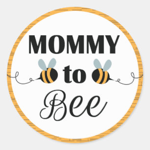Mamá a los pegatinas de la abeja - abeja de Baby