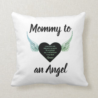 Mamá a una almohada de personalizado Angel de dos