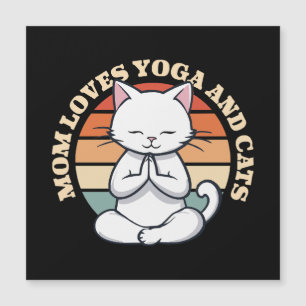 Mamá ama a los gatos y el yoga